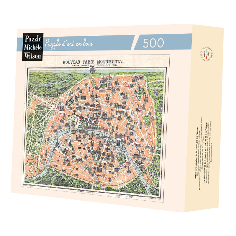 [A329-500] PLAN DE PARIS MONUMENTAL