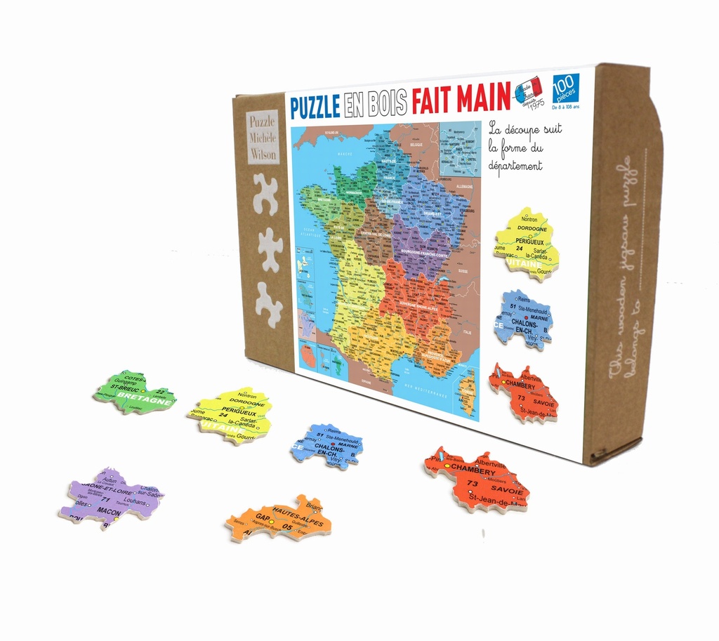 [K80-100] CARTE DE FRANCE DÉPARTEMENTS